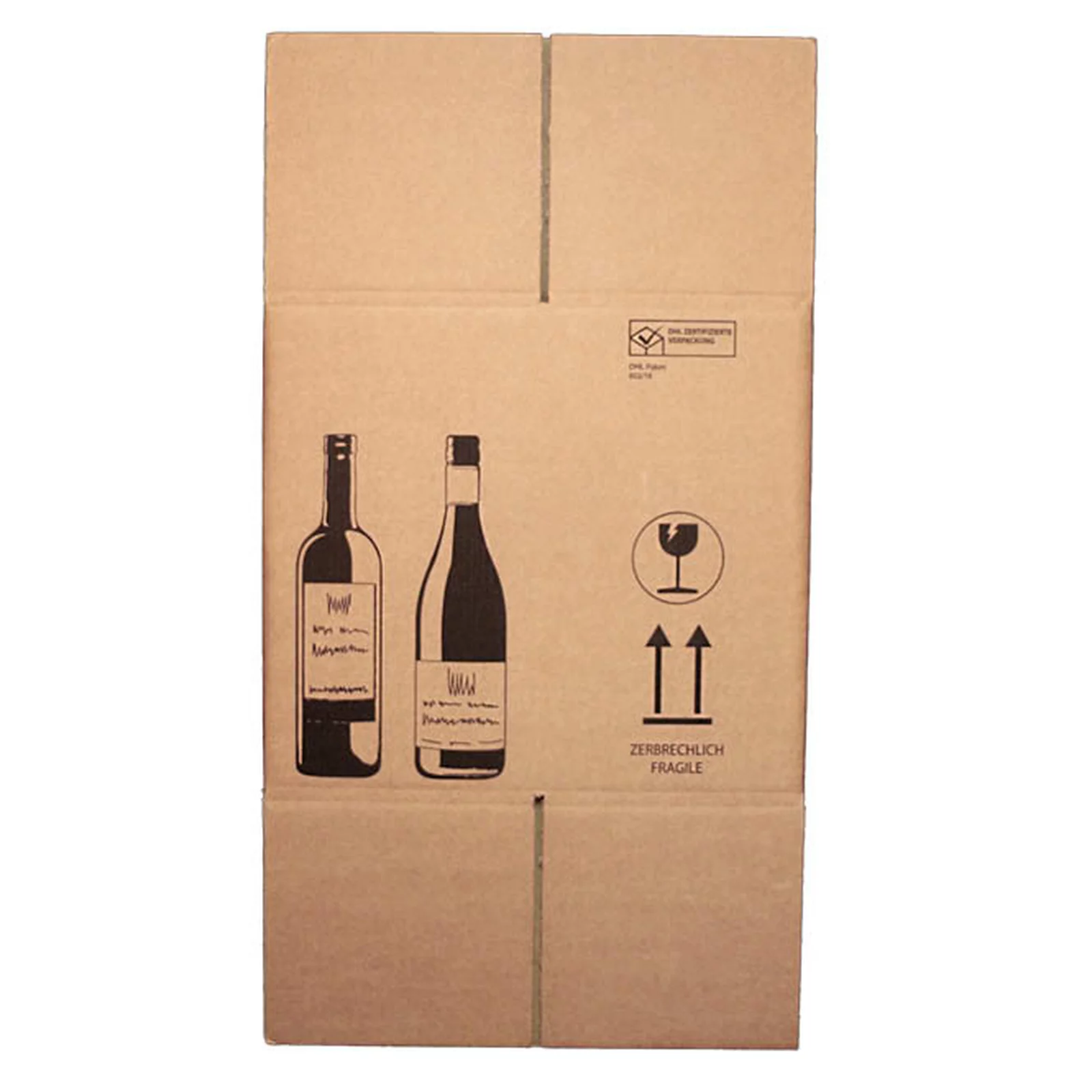 Carton pour bouteilles certifié DHL 30,5x7,4x7,4cm - par 10 - RETIF